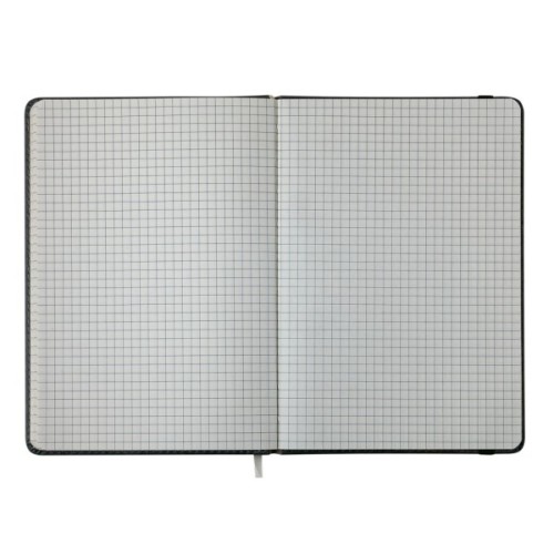Книга записна Buromax Respect 96 аркушів А5 у клітинку чорний (BM.295108-01)