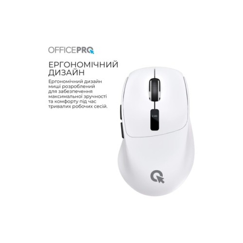 Мишка OfficePro M398W Wireless/Bluetooth White (M398W)