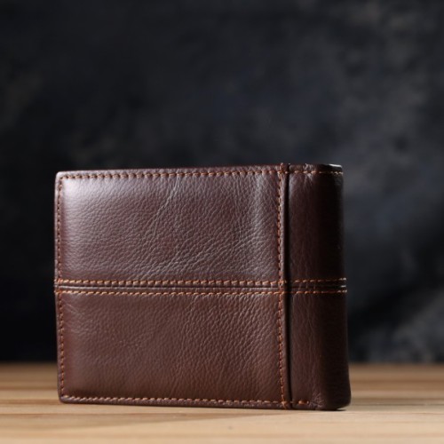 Гаманець Vintage З натуральної шкіри Коричневий (22888)