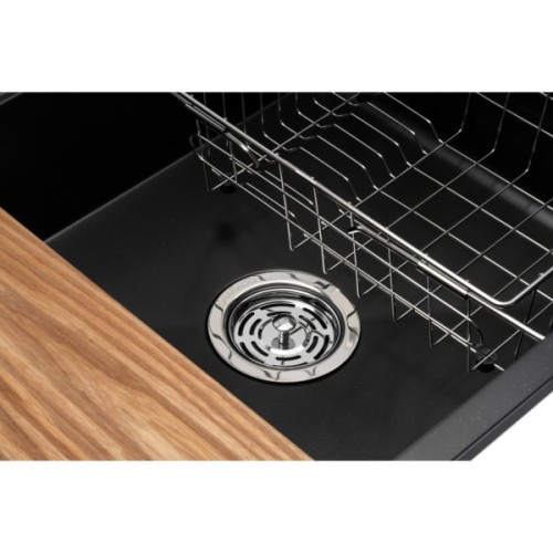 Мийка кухонна GRANADO Royal Estella black (+ подрібнювач Algar 1000 + змішувач Ferrol inox + дозвтор Redondo inox + ко (ksg0301)