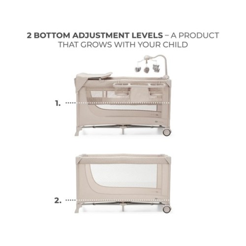 Дитячий манеж Kinderkraft с пеленатором Joy 2 Beige (5902533925162)