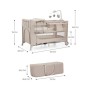 Дитячий манеж Kinderkraft с пеленатором Joy 2 Beige (5902533925162)