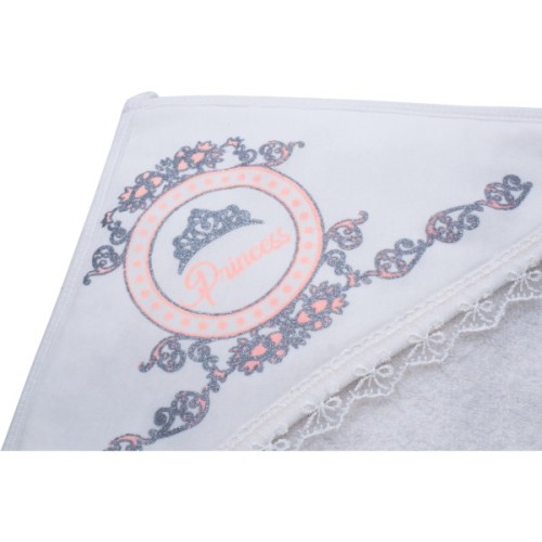 Рушник для купання дитячий Miniworld куточок (15476-peach)