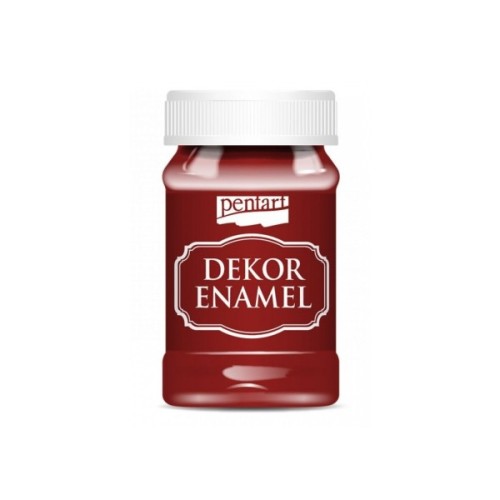 Акрилові фарби Pentart Dekor Enamel, глянцева, Бордова, 100 мл (5997412795769)