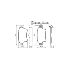 Гальмівні колодки Bosch 0 986 495 355