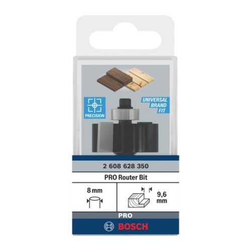 Фреза Bosch Professional для вибірки паза, Std, S8, D31.8, L12.5 (2.608.628.350)