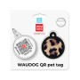 Адресник для тварин WAUDOG Smart ID з QR паспортом "Леопард", коло 25 мм (225-4066)