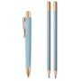 Ручка кулькова Faber-Castell набір кулькова ручка + 2 олівця Writing Set POLY BALL Urban, колір блакитний (32574)