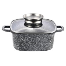 Каструля Gusto квадратна покриття Ceramic Snow 3,5 л (GT-2704-22)