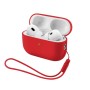 Чохол для навушників Armorstandart Silicone Case with straps For Apple AirPods Pro 3 Red (ARM91285)