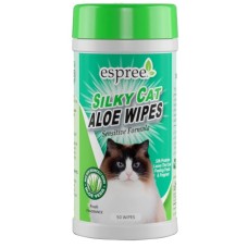 Вологі серветки для тварин Espree Silky Cat Grooming Wipes 50 шт. (0748406014213)