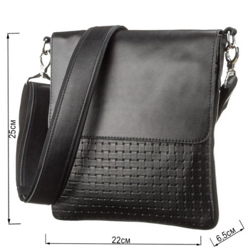 Сумка Shvigel З натуральної шкіри Чорна (11124)