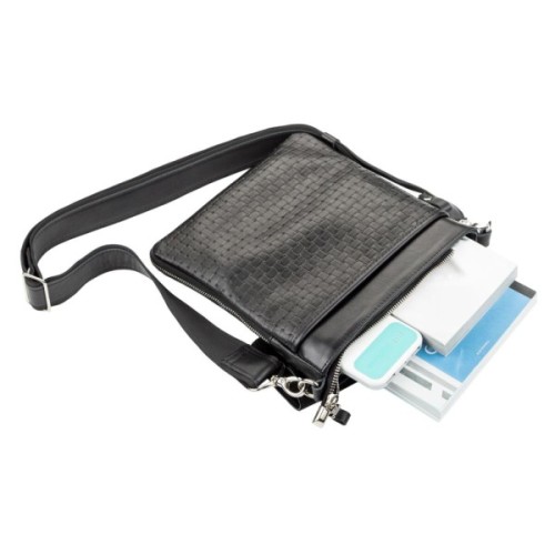 Сумка Shvigel З натуральної шкіри Чорна (11124)