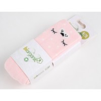 Колготки дитячі Bibaby махрові в горошок (68415-62-pink)