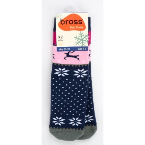 Шкарпетки дитячі Bross махрові (9906-4-6-blue)