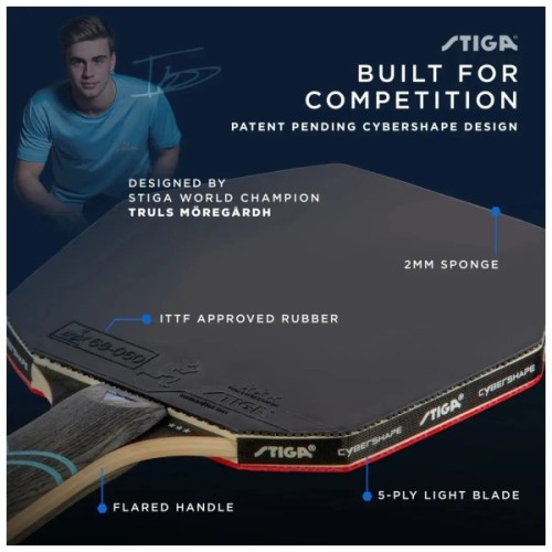 Ракетка для настільного тенісу Stiga Cybershape Future 3 Star FL (1213-0304-35) (931284)