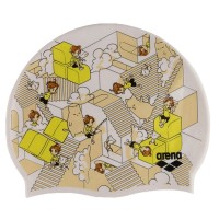 Шапка для плавання Arena Print JR 94171-237 мультіколор Діт OSFM (3468337082651)