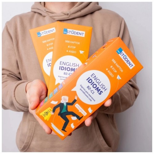 Навчальний набір English Student Картки для вивчення англійської мови Idioms B2-С1 (укр.) (591225992)