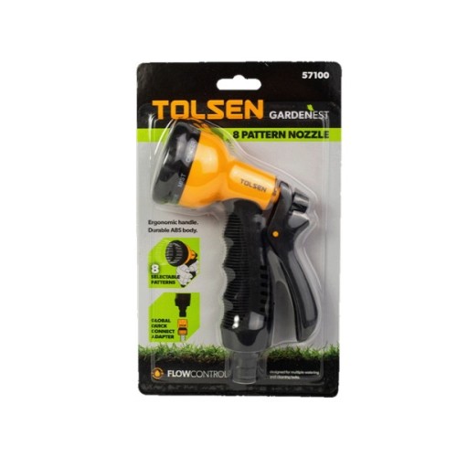 Пістолет для поливу Tolsen 8-позиційний ABS пластик (57100)