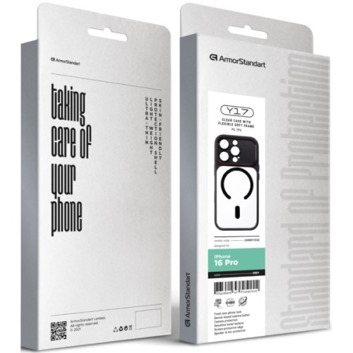 Чохол до мобільного телефона Armorstandart Y17 MagCase Apple iPhone 16 Pro Grey (ARM91504)
