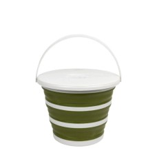 Відро складане Tribe Water Bucket Lid 10 л з кришкою olive (T-FJ-0050-olive)