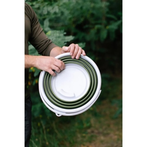 Відро складане Tribe Water Bucket Lid 10 л з кришкою olive (T-FJ-0050-olive)