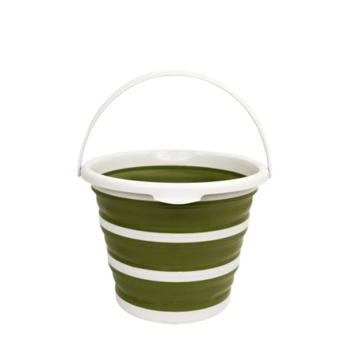 Відро складане Tribe Water Bucket Lid 10 л з кришкою olive (T-FJ-0050-olive)