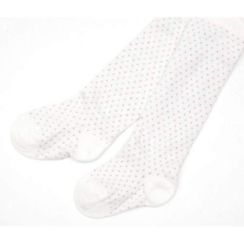 Колготки дитячі Bibaby у крапочку (68122-NB-white)