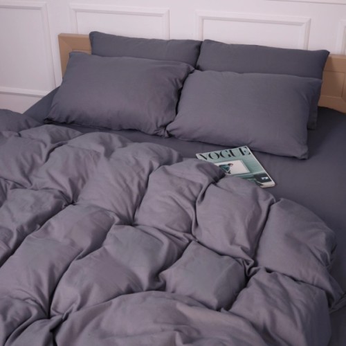 Постільна білизна MirSon 001 Ash grey Фланель 175х210 Двоспальний (2200009648168)