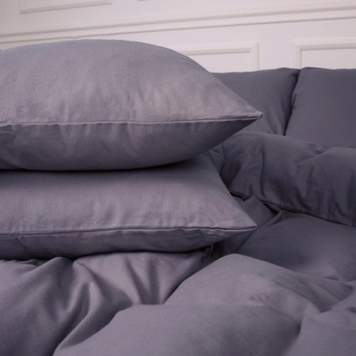 Постільна білизна MirSon 001 Ash grey Фланель 175х210 Двоспальний (2200009648168)