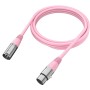 Мікрофонний кабель Fifine XLR Male to Female Pink 1.8 м (L9CP)