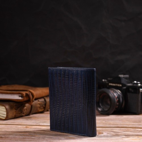 Гаманець Canpellini З натуральної шкіри Синій (21752)