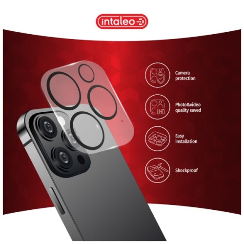 Скло захисне Intaleo Camera Lens Apple Iphone 15 Pro/15 Pro Max Black (1283126576867)