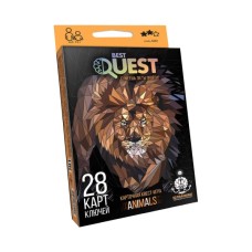 Настільна гра Danko Toys Best Quest Тварини, українська (BQ-01-02U)