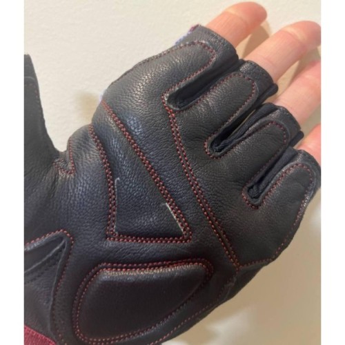 Рукавички для фітнесу MadMax MFG-911 Nine-eleven Black/perpito L (MFG-911-PEP_L)