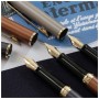 Ручка пір'яна Waterman HEMISPHERE Metallic Lava Black GT  FP F (12 090)