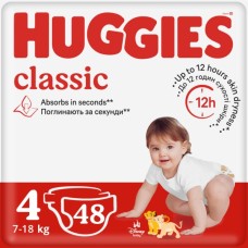 Підгузки Huggies Huggies Classic 4 (7-18 кг) Jumbo 48 шт (5029053586335)