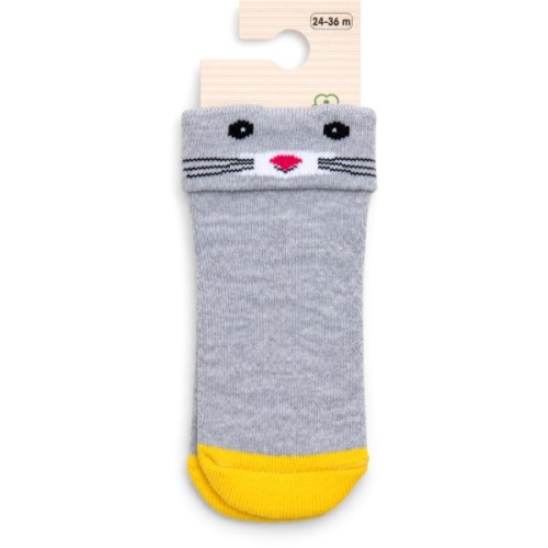 Шкарпетки дитячі Bibaby махрові (68375-80-gray)