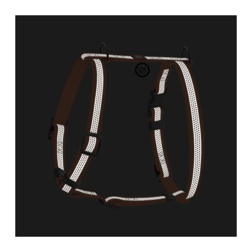 Шлея для собак WAUDOG Waterproof анатомічна Н-подібна з QR-паспортом L помаранчева (32624)