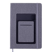 Книга записна Buromax COMFORT А5 96 аркушів крапка, сірий (BM.295309-09)