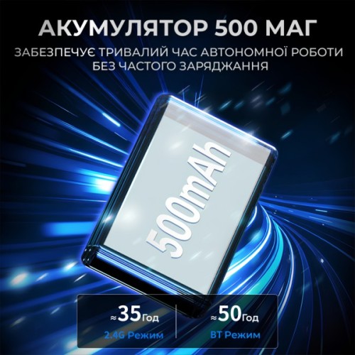 Мишка Ajazz AJ199 Carbon fiber Wireless/Bluetooth/USB Black (AJ199-B)