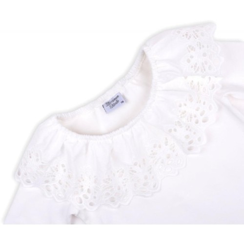 Кофта дитяча Breeze з мереживною оборкою (9999-140G-beige)