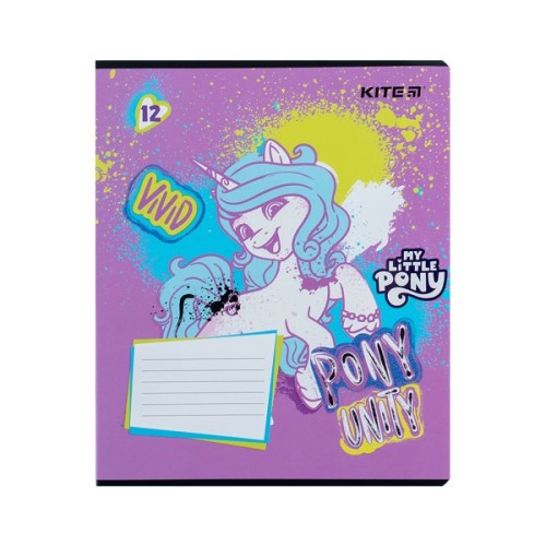 Зошит Kite My Little Pony 12 аркушів, лінія (LP24-234)