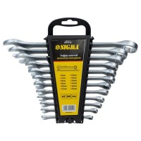 Ключ Sigma набір рожково-накидних 12шт 6-22мм CrV (6010121)