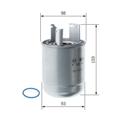 Фільтр паливний Bosch F026402289