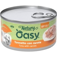 Консерви для котів OASY Wet Natury з тунцем та морквою 85 г (8054329513118)