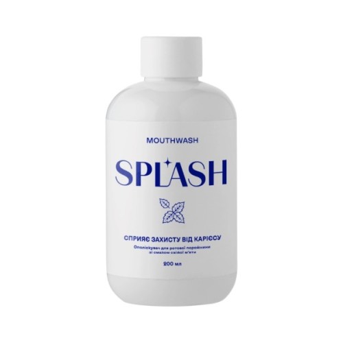 Ополіскувач для порожнини рота Splash Зі смаком свіжої м'яти 200 мл (4820266831660)