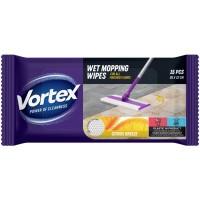 Серветки для прибирання Vortex Citrus Breeze Вологі для підлоги 15 шт. (4823071663549)