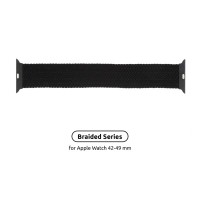 Ремінець до смарт-годинника Armorstandart Braided Solo Loop для Apple Watch 49/46/45/44/42 (Series 1-3) Charcoal Size 10 (172 mm) (ARM58074)