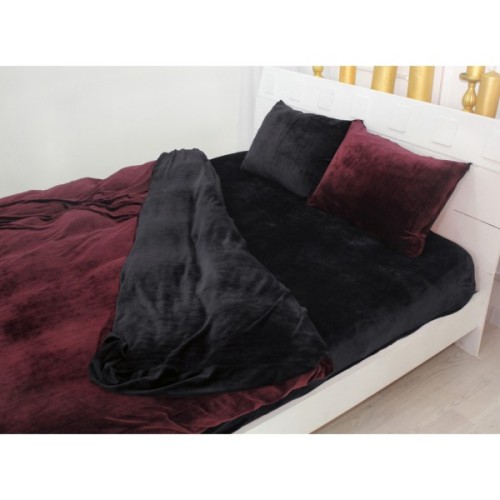 Постільна білизна MirSon Велюр Winter Frost 28-0007 + 28-0002 Poinsettia Velvet 220х240 (2200004007427)